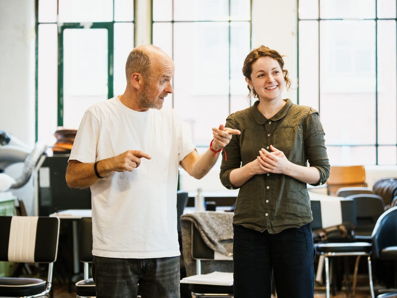 Simon Reade and Eva Feiler (c) Alex Brenner